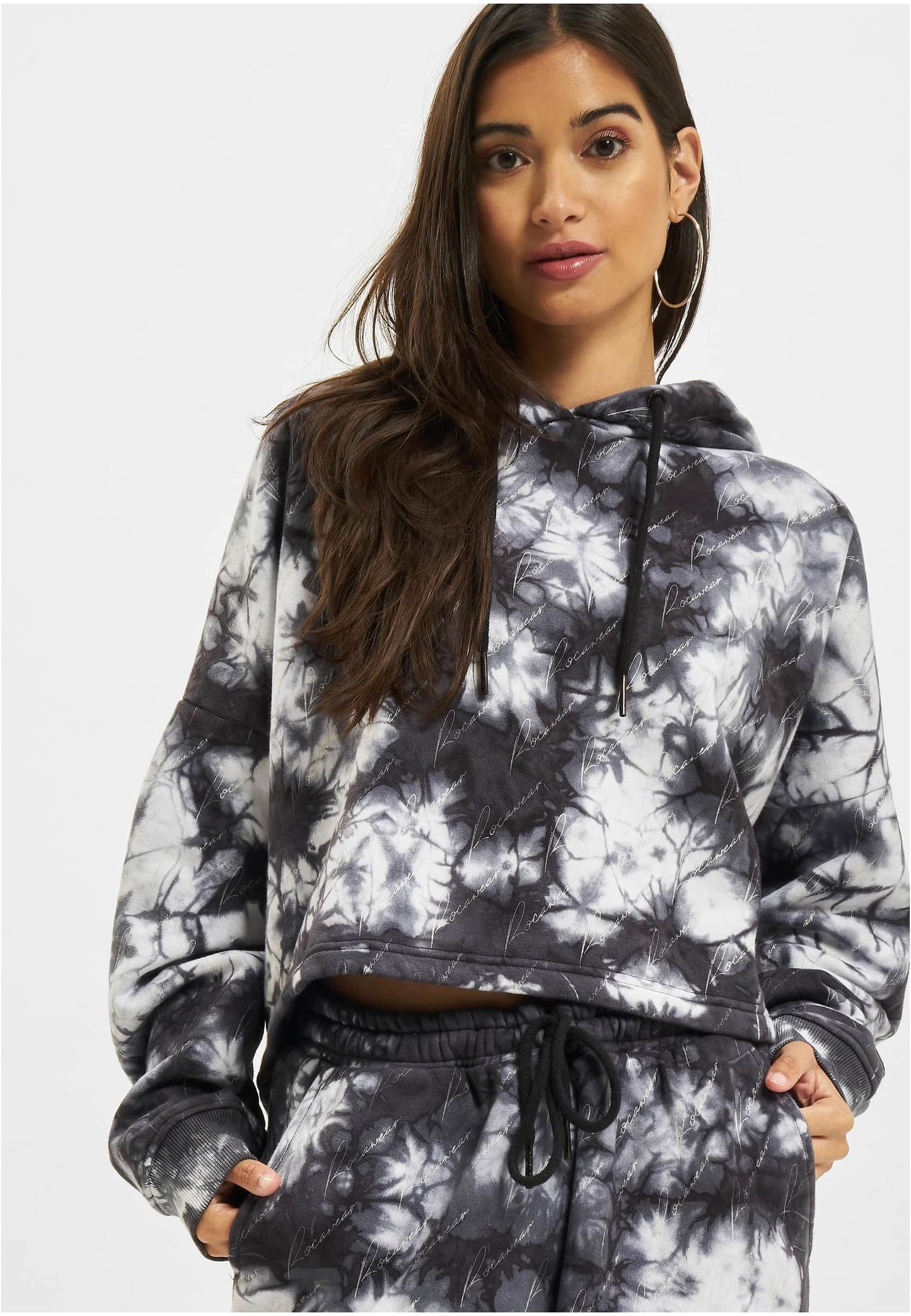 Rocawear Tie Dye Crop Hoodie